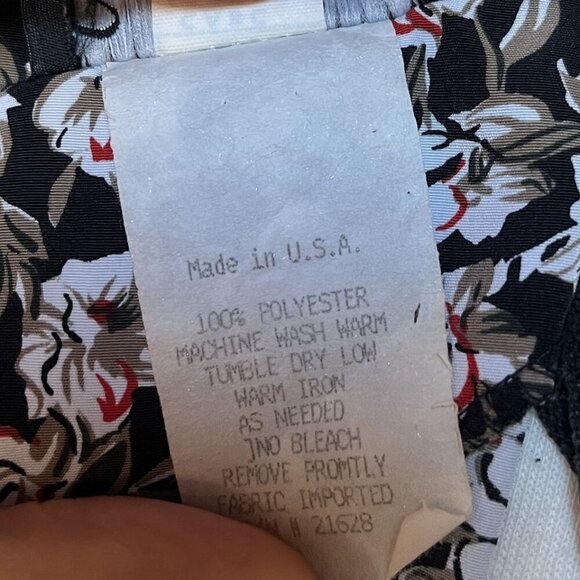 Vintage 1980s Breli Originals Floral Maxi Dress With Lace Collar 14 Cottagecore - Picture 3 of 9